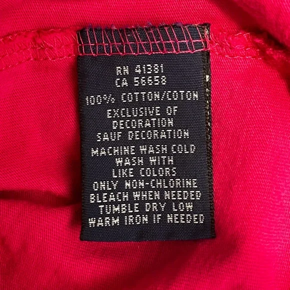 Ralph Lauren Bright Pink Cotton Tee with Logo Medium - Picture 7 of 8